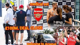 🚨𝐁𝐑𝐄𝐀𝐊𝐈𝐍𝐆 arsenal complete €100m  €3m addons🔥 Medical Confirmed😲sky sports arsenal transfer news [upl. by Ongun]