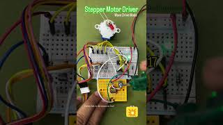 Stepper Motor Driver experiment circuit motor diy🤖 [upl. by Lenna]