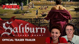 SALTBURN Official Teaser Trailer The Popcorn Junkies Reaction [upl. by Mehalick60]