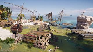 5 Hour  Assassin’s Creed Odyssey  Swampy Shipwrecks Ambience [upl. by Bruckner]