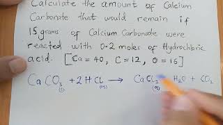 KCSE 1995  MOLES  CHEMISTRY [upl. by Sinegra]