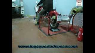 Video I  Moto Guzzi Falcone  prove al banco e test di potenzaavi [upl. by Eytteb]