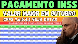 PAGAMENTO INSS DE OUTUBRO DE 2024 CONFIRA CALENDÁRIO DAS DATAS DOS BENEFÍCIOS ANTECIPADOS [upl. by Kcirej]