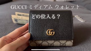 GUCCI ミディアム ウォレット容量検証 gucci gucciwallet ハイブランド 財布 購入品紹介 ウォレット [upl. by Ybor]