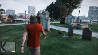 GTA V Cemetery Grave Yard and Tombstones [upl. by Lavicrep]