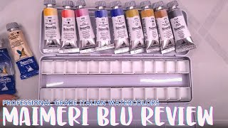 MaiMeri Blu Professional Grade Watercolor Review [upl. by Meyer]