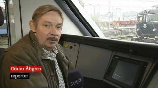 Göran Åhgren visar hur man kör ett tåg i aktuellt 1710 2011 [upl. by Ayidan]