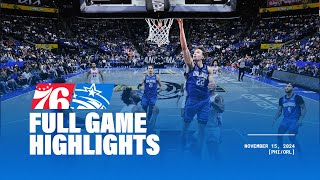 FULL GAME HIGHLIGHTS 76ERS VS MAGIC  111524 [upl. by Parthenia]