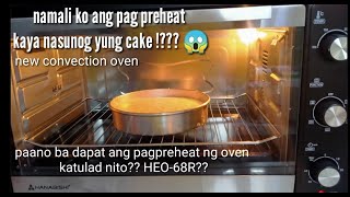 Baking chiffon cake using electric oven  convection oven [upl. by Nuhsal936]