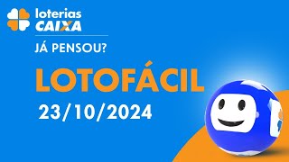 Resultado da Lotofácil  Concurso nº 3227  23102024 [upl. by Adnaerb]