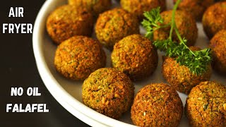 No Oil Falafel – Easy Air Fryer Recipe  How To Make Falafel In Air Fryer  Healthy Falafel Recipe [upl. by Sirk]