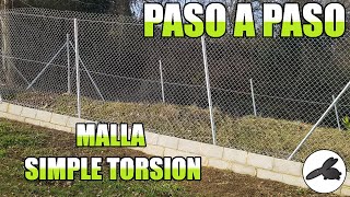 Como INSTALAR MALLA DE SIMPLE TORSION o TELA METALICA tu MISMO PASO A PASO SenorGrey [upl. by Rotow408]