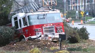 911 FIRE Trucks crash while responding [upl. by Blackstock]