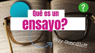 Qué es un ensayo Qué es un ensayo literario  Qué es [upl. by Burke382]