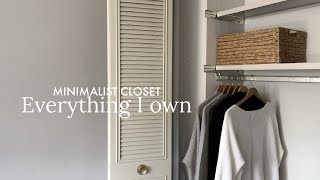 Minimalist Closet Tour  4 seasons [upl. by Enellek]