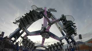 Kirmes Fahrgeschäft The King Volksfest Ingolstadt 2019 Offride [upl. by Ael]