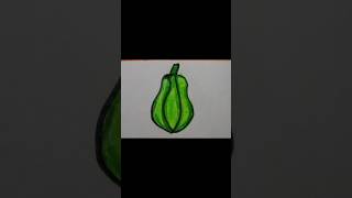 Papaya drawing for kidsdrawingforkidspapayapapayadrawingartbiggnershowtodrawdrawingviralne [upl. by Lipps978]