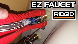 Ridgid Faucet and sink installer tool Demonstration  Easy change faucet tool [upl. by Lauzon487]