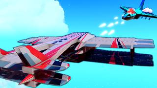 1v1 Dogfight with No Block Limit or Weapon Restrictions Trailmakers [upl. by Jacquetta]