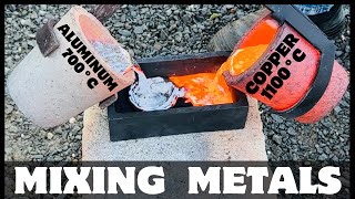 Mixing Molten Metals Together  Cast Iron Casting  Copper  Bronze  ASMR Metal Melting  BigStackD [upl. by Vincenz]