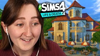 i tried building a restaurant with The Sims 4 Life amp Death [upl. by Annert826]