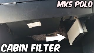 How to replace Mk5 VW Polo Cabin Filter [upl. by Novej]