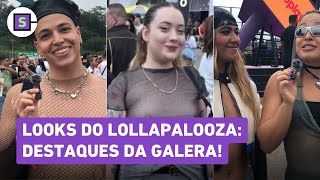 Lollapalooza Looks do público têm peitos livres inspiração em Luísa Sonza e transparências [upl. by Jennica]