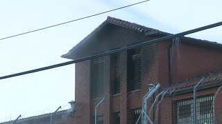 Huntsville prison fire Inmates evacuated as blaze ripped through attic administration building [upl. by Shaw]