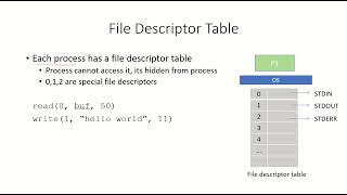 OS5  File Descriptors File Descriptor Table [upl. by Judie]