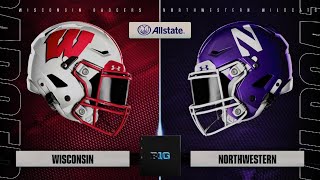 Year 1 Week 8  Northwestern vs Wisconsin  EA SPORTS College Football 25 [upl. by Griseldis]