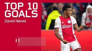 🇧🇷 TOP 10 GOALS DAVID NERES AT AJAX  SkillerOfAMS ❌❌❌ [upl. by Orfinger162]