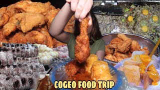 COGEO FOODTRIP  FLAVOURED KANTO STYLE FRIED CHICKEN SISIG DONUT etc [upl. by Fries546]