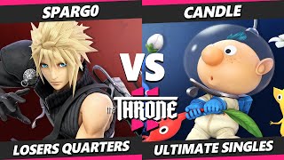 The Throne 2 TOP 8  Spargo Cloud Vs Candle Olimar Smash Ultimate  SSBU [upl. by Eirahcaz]