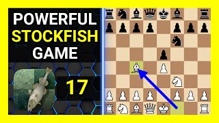 Powerful Stockfish 17 Chess Game Russian Game Urusov Gambit [upl. by Bandur]