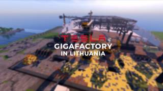 Minecraft Tesla Gigafactory in Lithuania [upl. by Attecnoc]