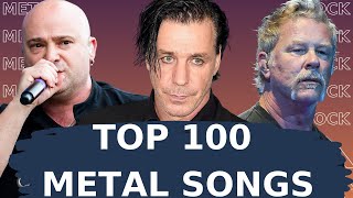 Top 100 Metal SongsYouTube  Spotify Best Metal Songs [upl. by Amsed]