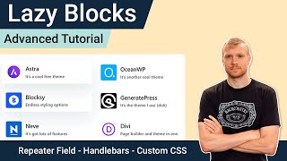 Lazyblocks Advanced Tutorial  Repeater Fields Handlebars Helpers amp Adding CSS [upl. by Aspasia214]