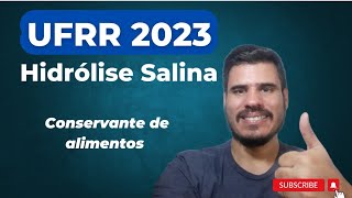 UFRR 2023 Benzoato de sódio é um conservante de alimentos amplamente utilizado Ao ser dissolvido [upl. by Granger]