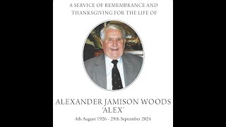 Funeral Service for Dr Alex Woods  Monday 14 October 2024 [upl. by Alana533]