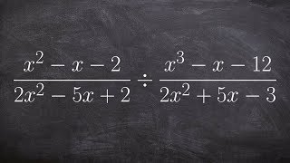 Dividing rational expressions [upl. by Rabbaj]