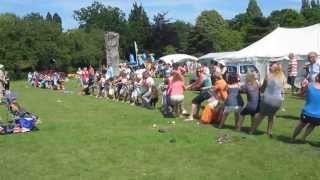 Tug of War Rope Snaps  Billericay Fun in the Park 2013 [upl. by Desimone]