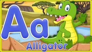 Phonics Animals Song  Learn ABC Alphabet with Animals for Kids [upl. by Larine664]