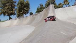 Traxxas Rally Shreds SoCal Skate Park [upl. by Lorolla]