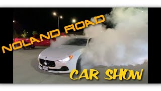 Noland Road 592020 car show and gathering  burnouts classics cruising [upl. by Enihpesoj]