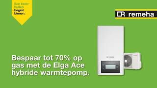 Remeha Elga Ace hybride warmtepomp – Bumper [upl. by Kitchen]