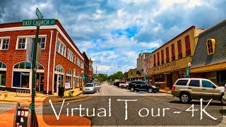 Rockmart GA  Downtown Walking Tour  West Georgia USA  4K [upl. by Oinotnaocram]