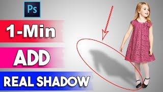 How to Create a Real Drop Shadow in Photoshop [upl. by Aynnat]