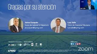 Webcast I Nueva Ley Agraria Cambios Tributarios y Laborales [upl. by Weissman]