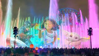 4K NEW World of Color ONE 2023 at Disney California Adventure Park  Disney100 Celebration [upl. by Aetnahs]