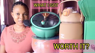 Unbox and Assemble My Totipotent Pot pressure Cooker and Giant Water bottle  VLOGMAS D9 unboxing [upl. by Saticilef]